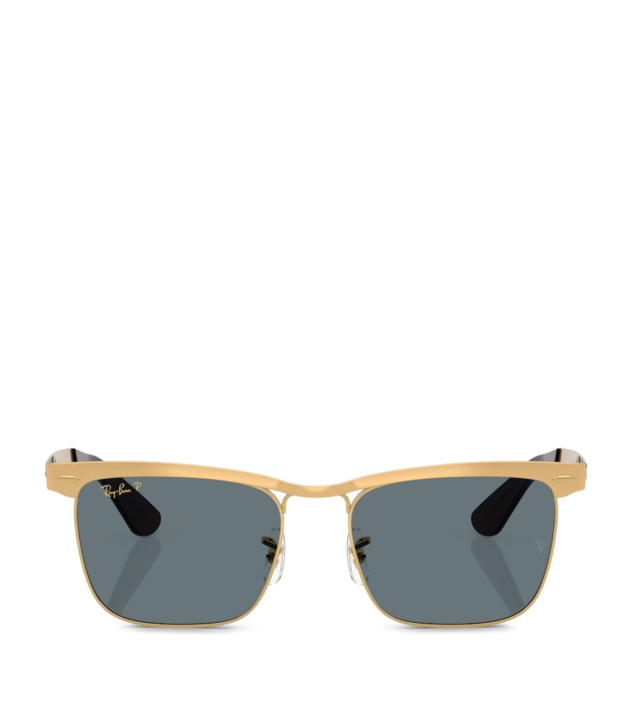 Ray-Ban Metal Wayfarer Deluxe Square Sunglasses Gold Image 1