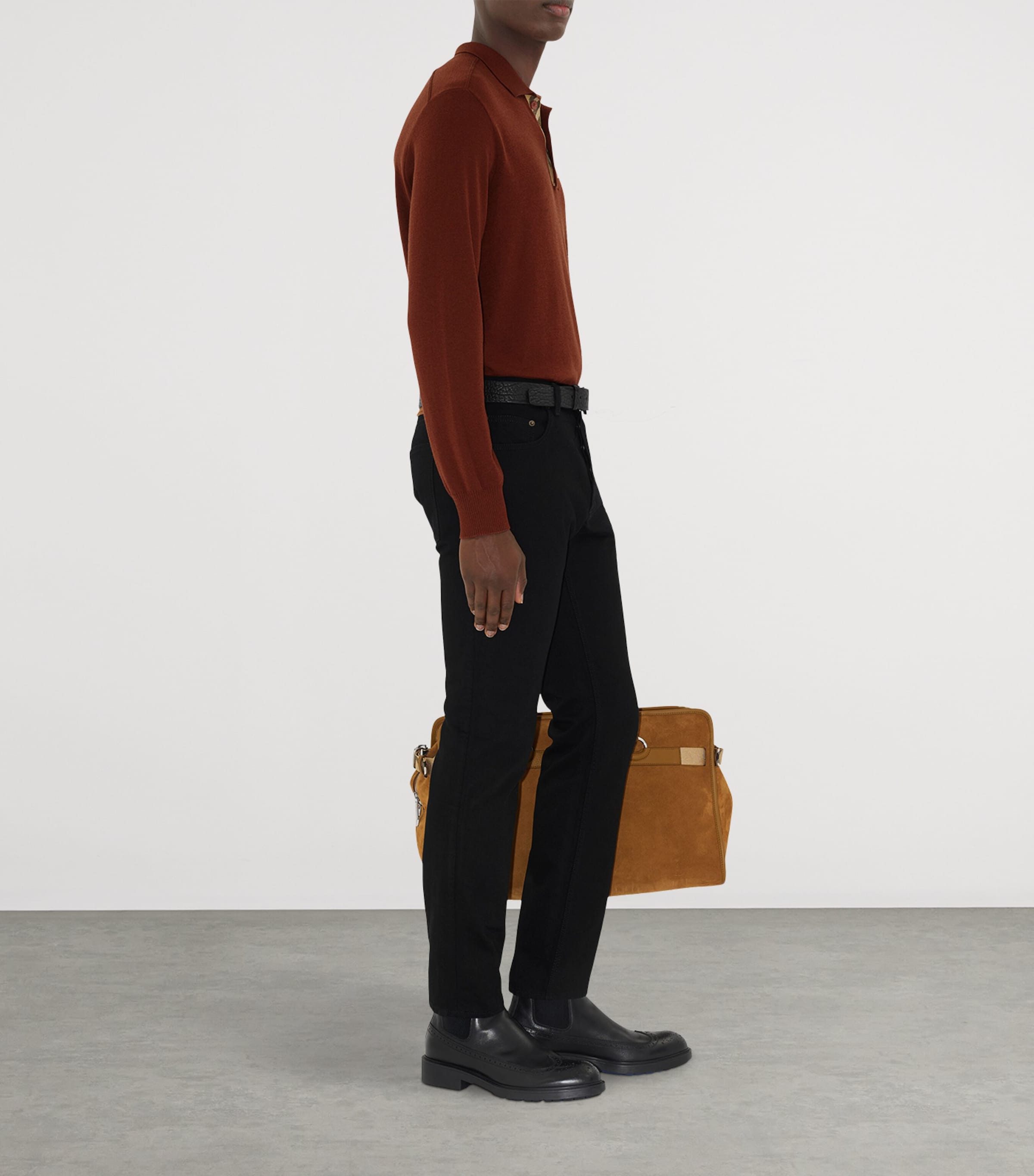 Slim Logo-Patch Jeans BLACK Image 4