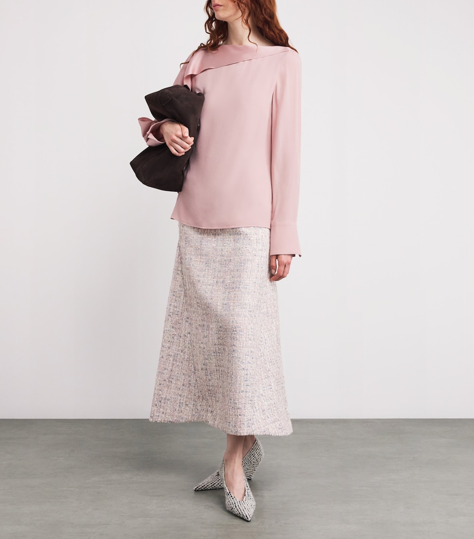 Satin Long-Sleeve Top SLIPPER Image 2