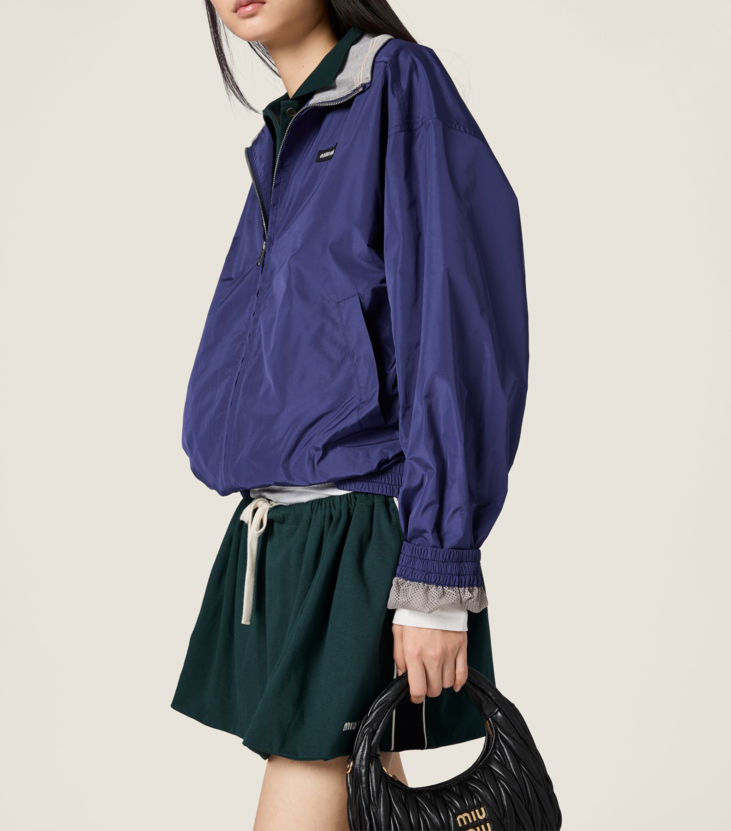 Miu Miu Womens Technical Jacket Blue Image 5