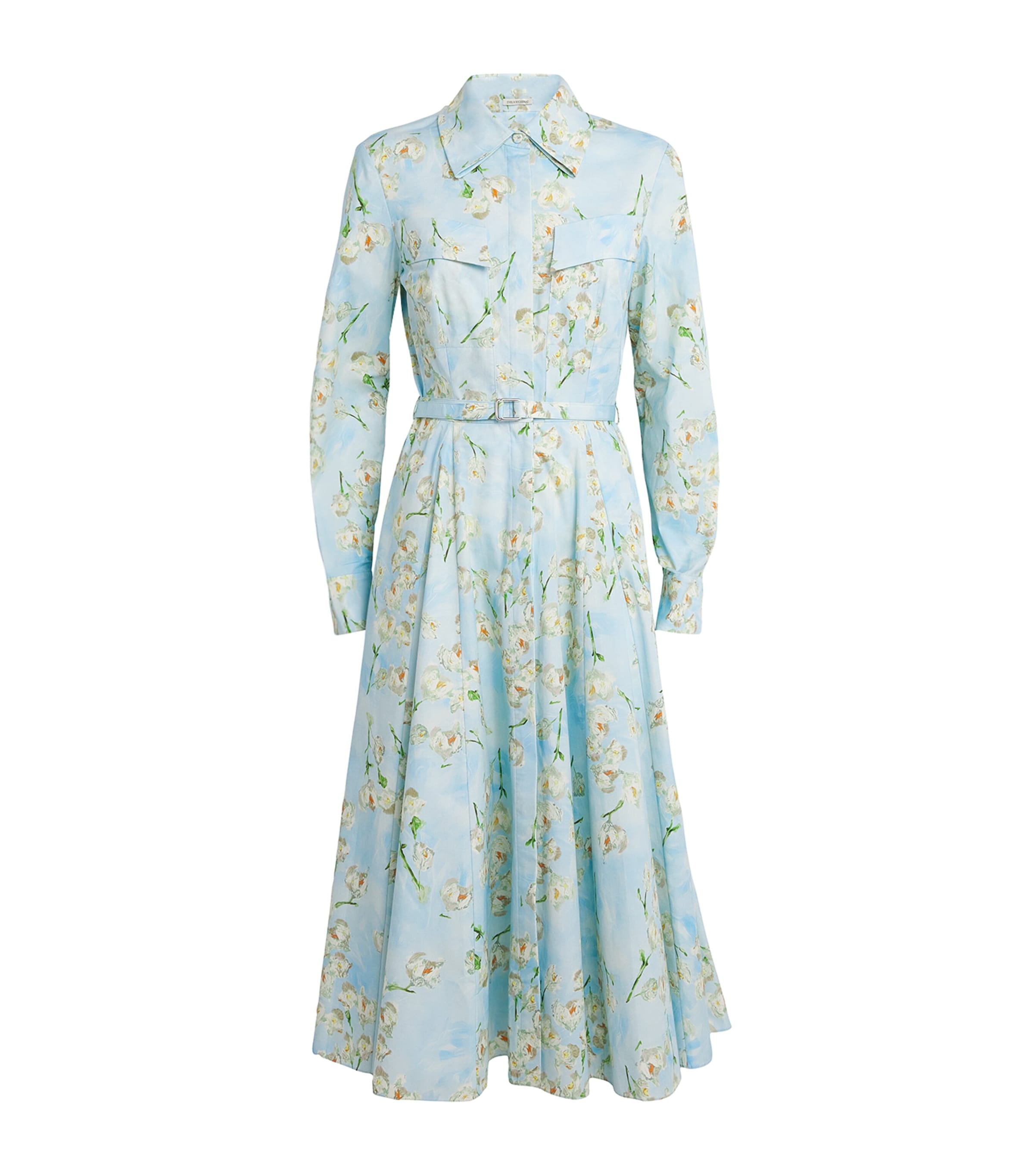 Emilia Wickstead Cotton Floral Emmalyna Midi Dress