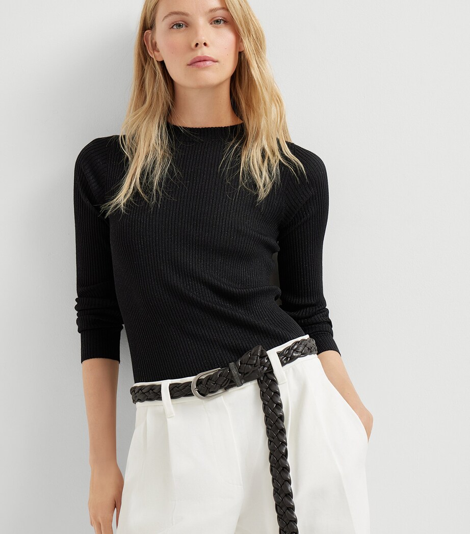 Cashmere-Blend Sparkle Sweater C101 Image 5