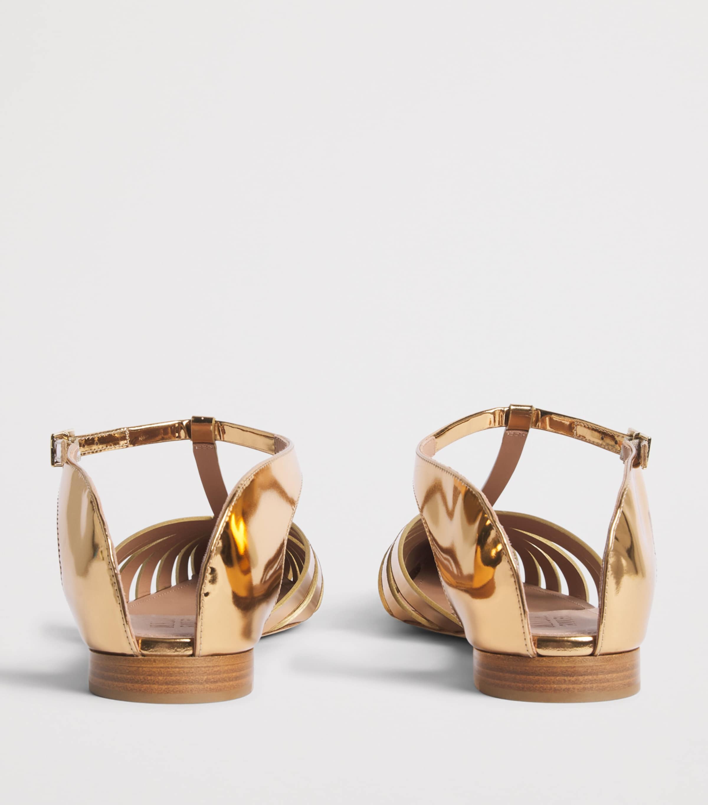Malone Souliers Leather Jennifer Mules Antique Gold Image 5