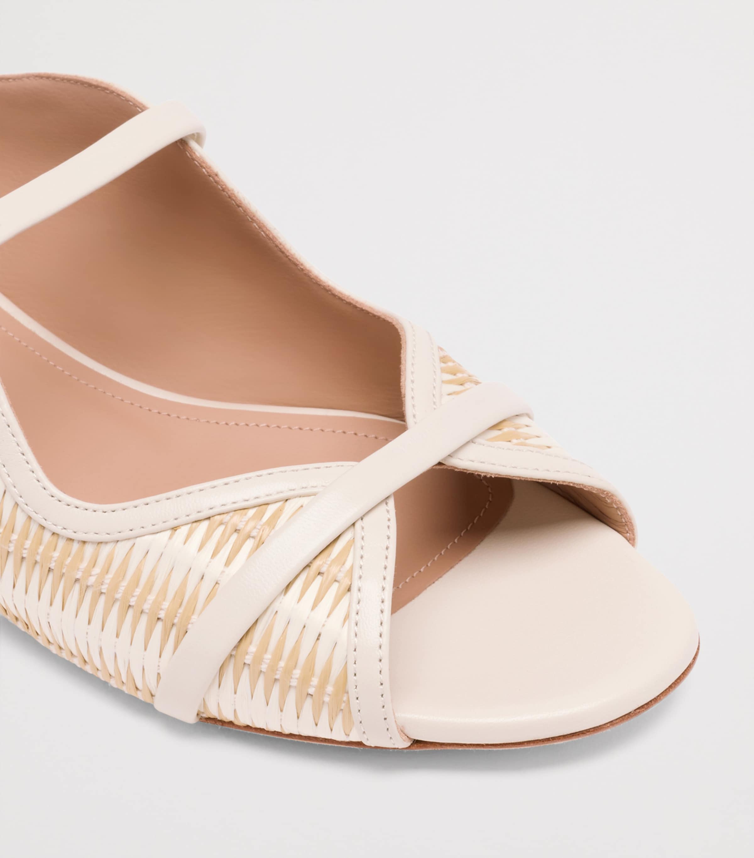 Malone Souliers Raffia Norah Sandals Cream Image 5
