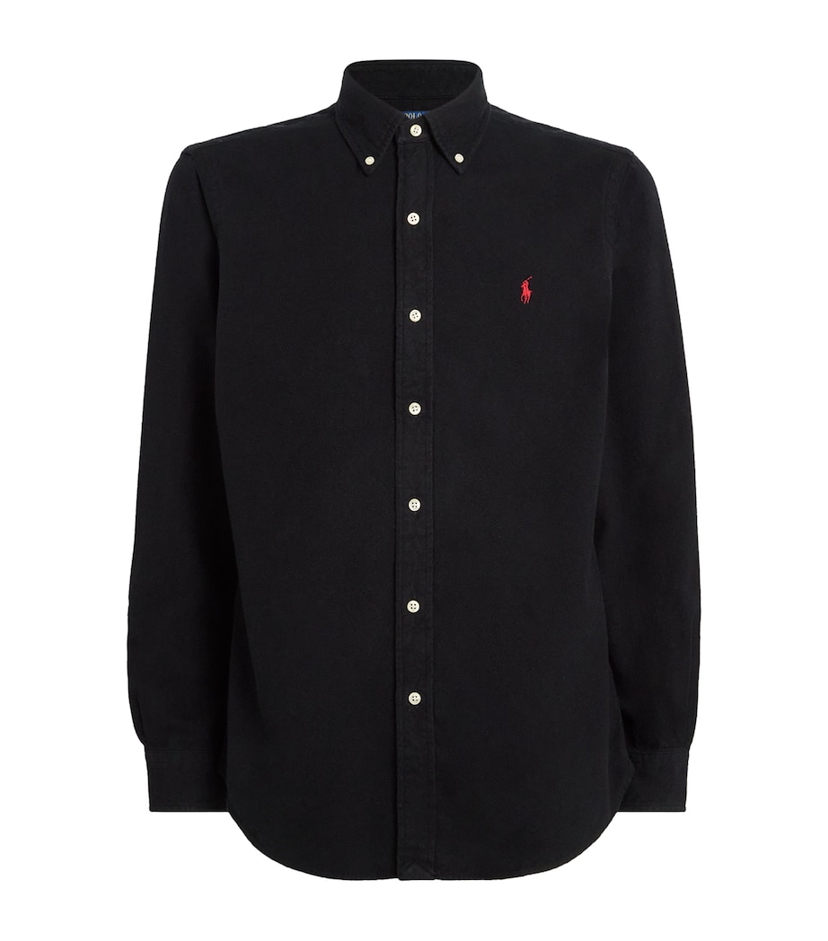 Cotton Logo Shirt BLACK Image 1