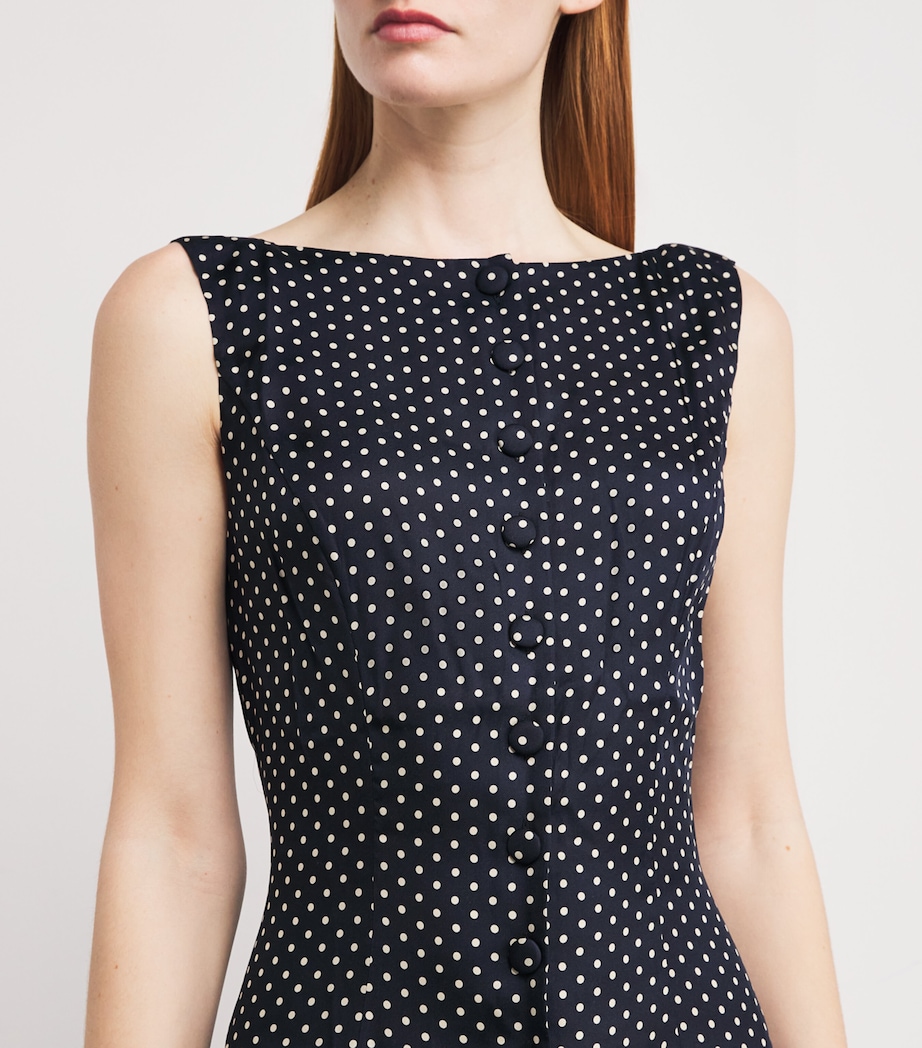 Silk-Blend Monette Mini Dress HEPBURN DOT Image 6