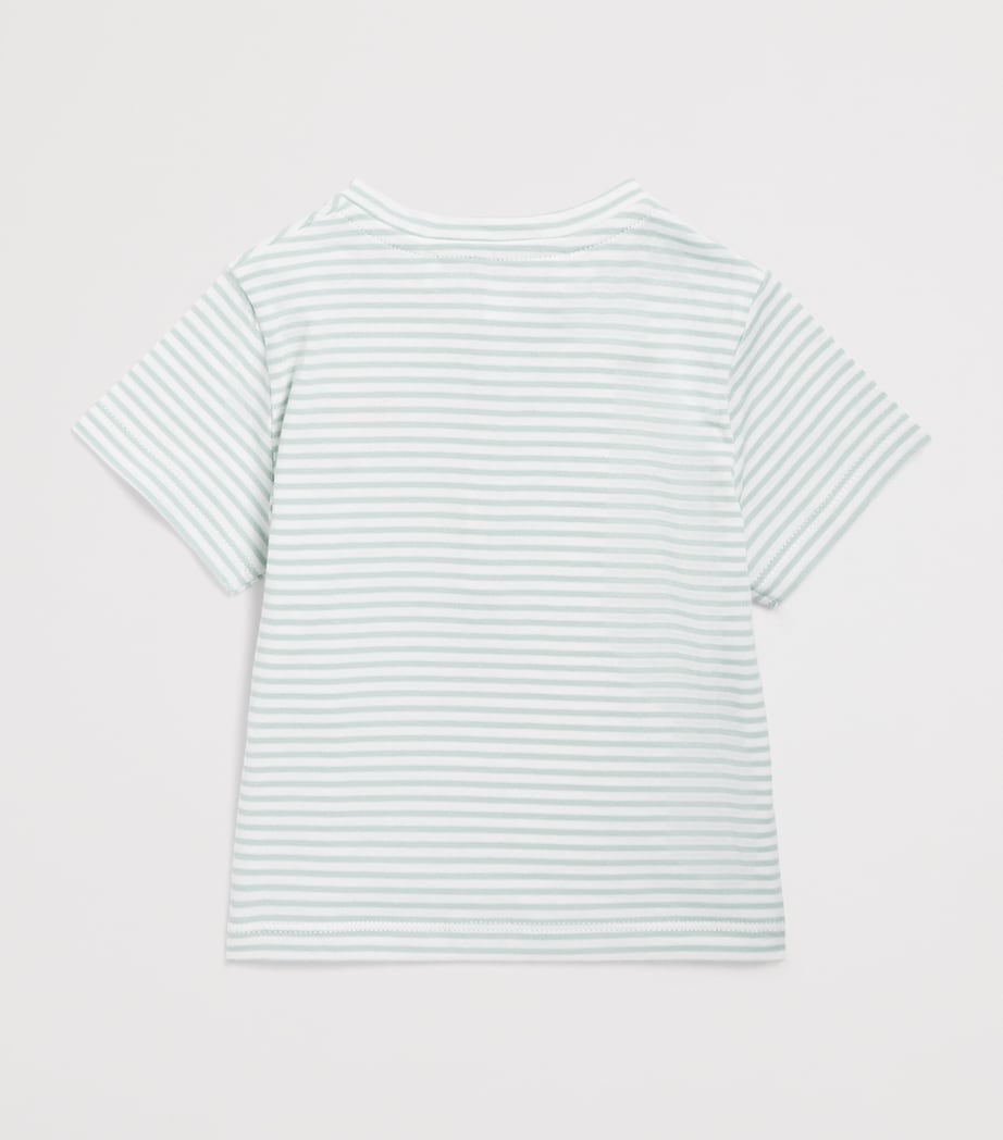 Striped Button-Up T-Shirt (3 Months-4 Years) 52SAUGE Image 2
