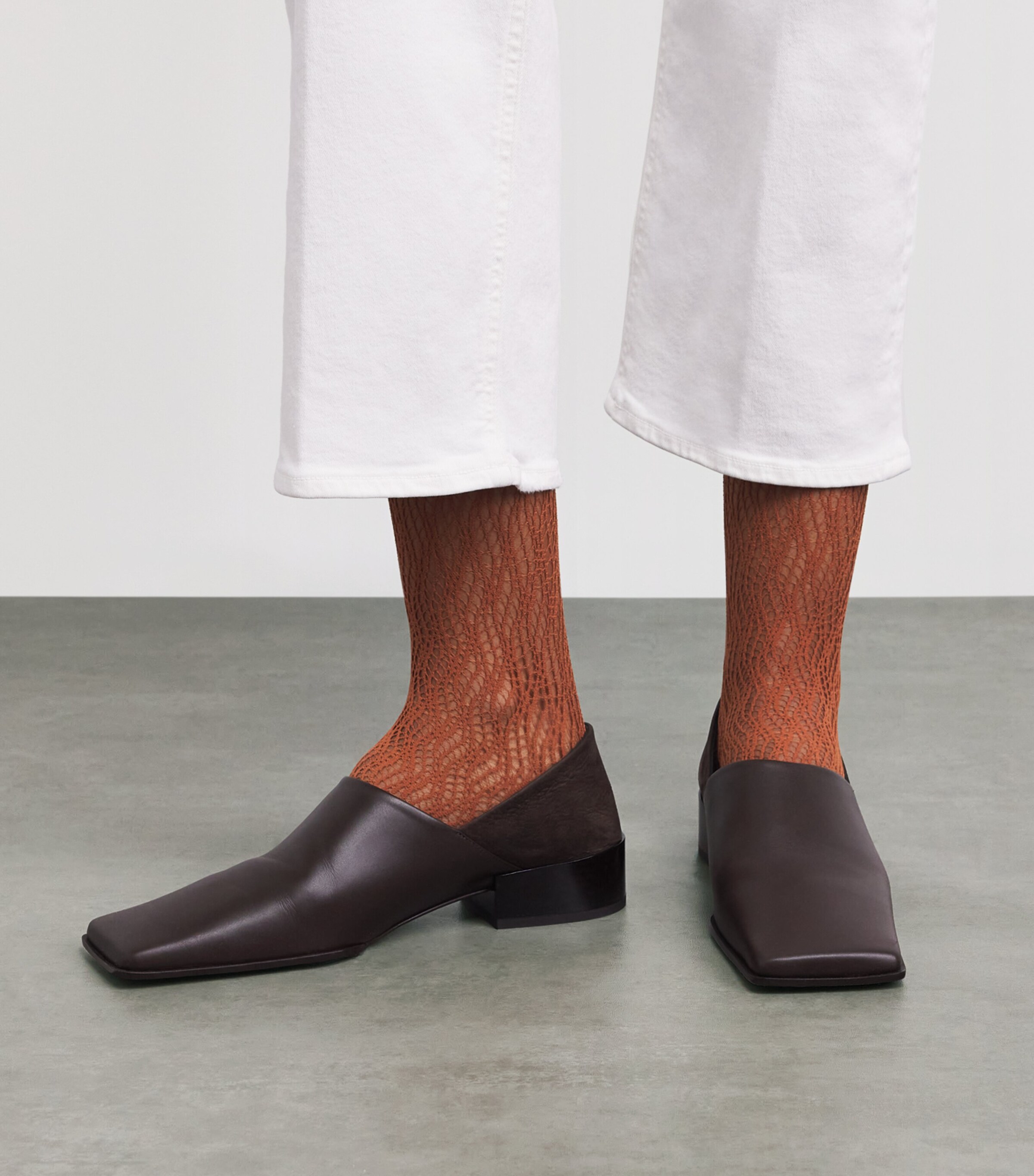 Falke Womens Pure Shore Knee-High Socks Rosewood Image 2