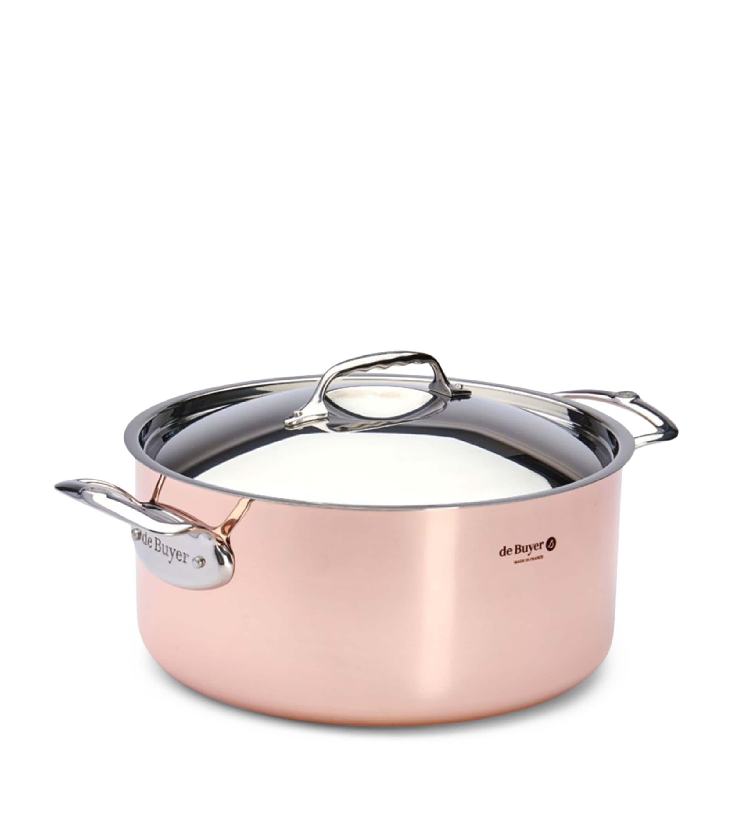 De Buyer Copper Prima Matera Stewpan and Lid (28cm) Copper Image 1