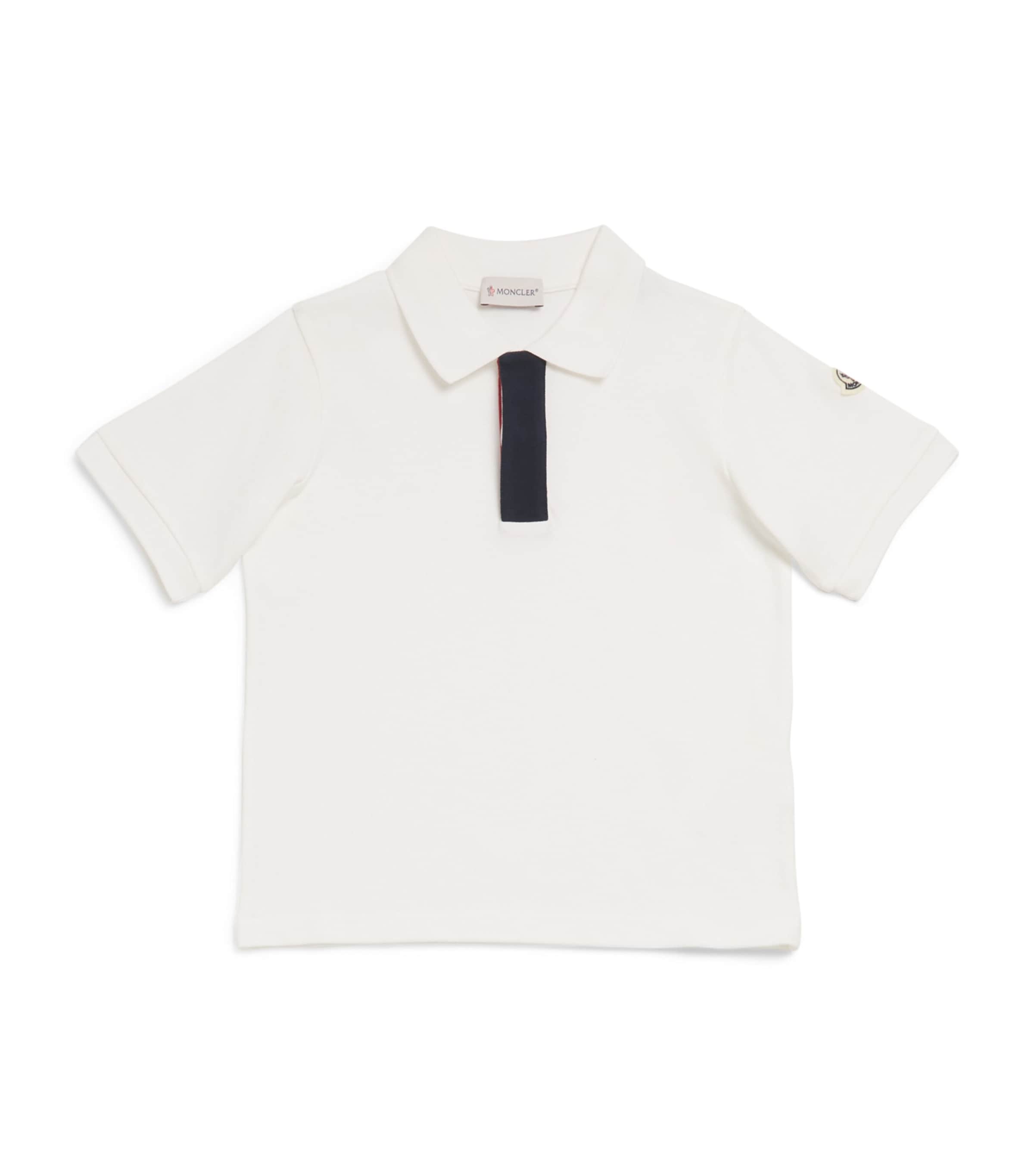 Moncler Enfant Cotton Piqué Polo Shirt (8-10 Years) Image 1