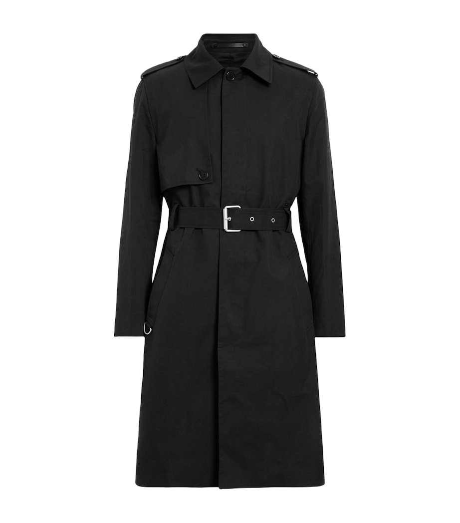 Cotton-Blend Bastille Trench Coat BLACK Image 1