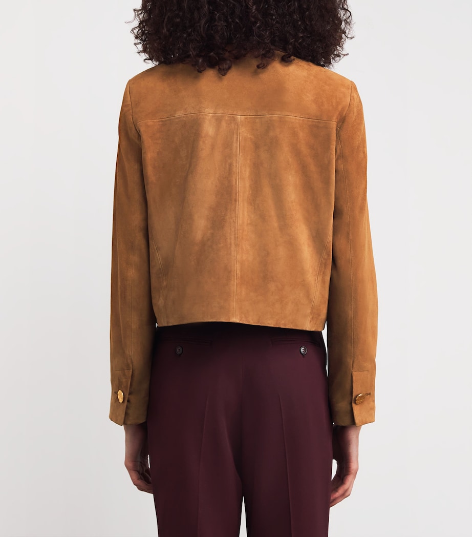 Suede Gaya Jacket WHISKEY Image 4