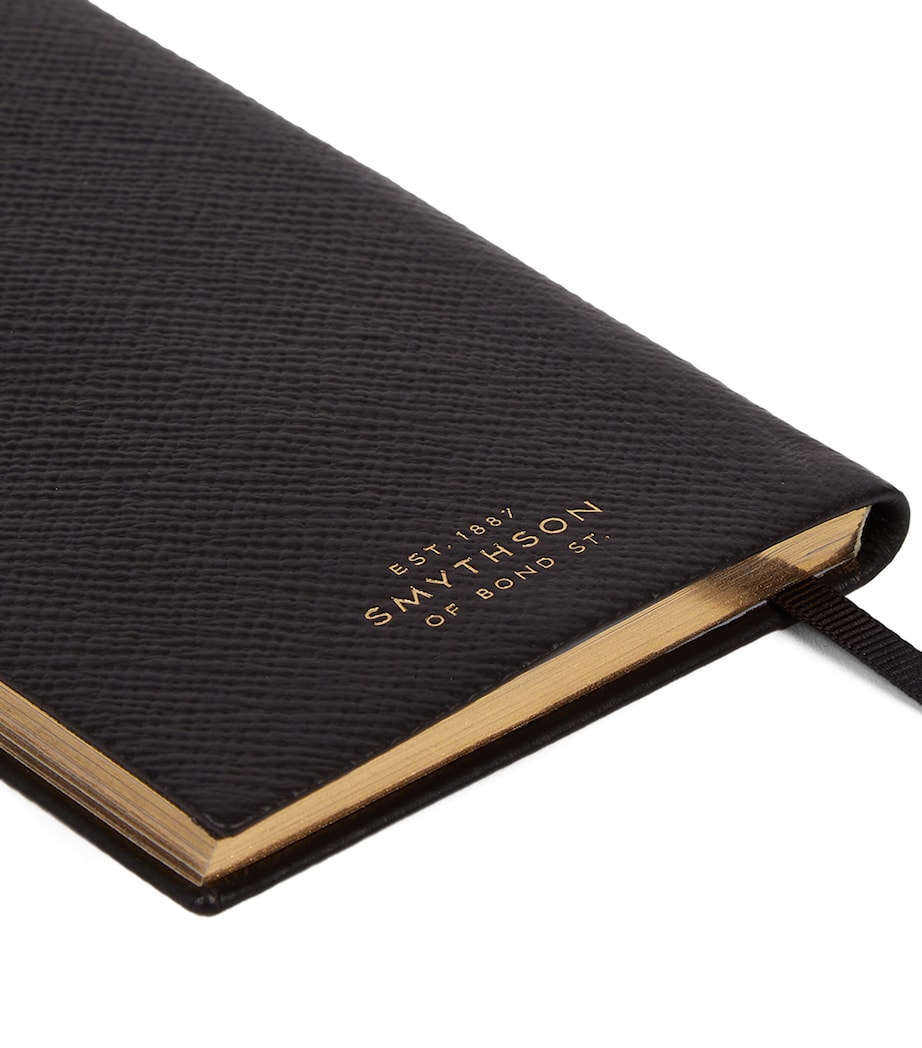 Panama Leather Weekly Diary 2026 BLACK Image 6