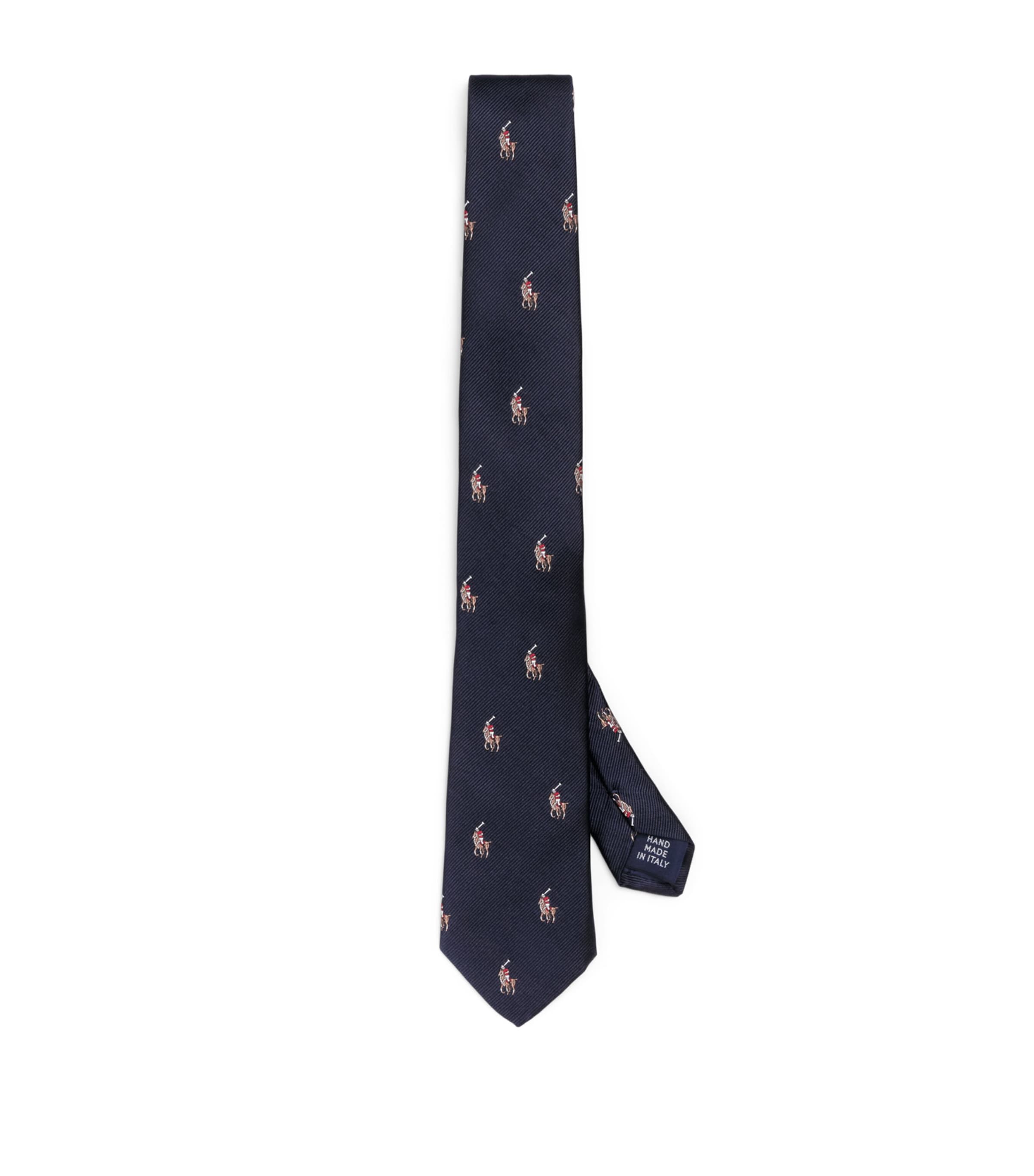 Ralph Lauren Kids Silk Jacquard Print Tie Navy Image 1