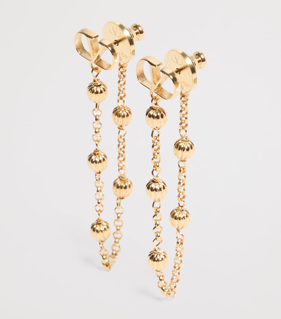 VLogo Signature Drop Earrings L01 Image 4