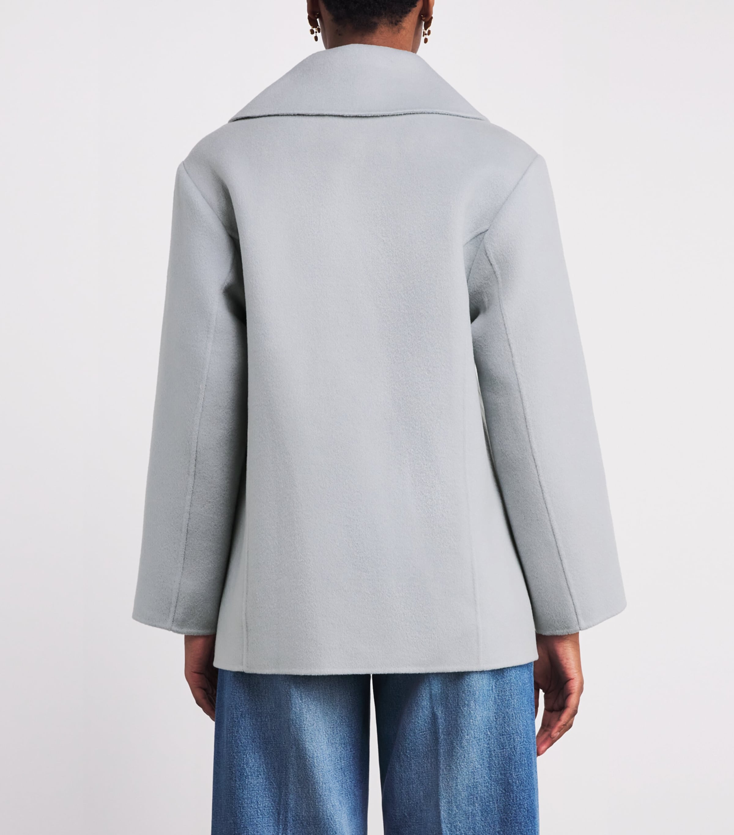 Wool-Blend Diana Peacoat SLATE Image 4