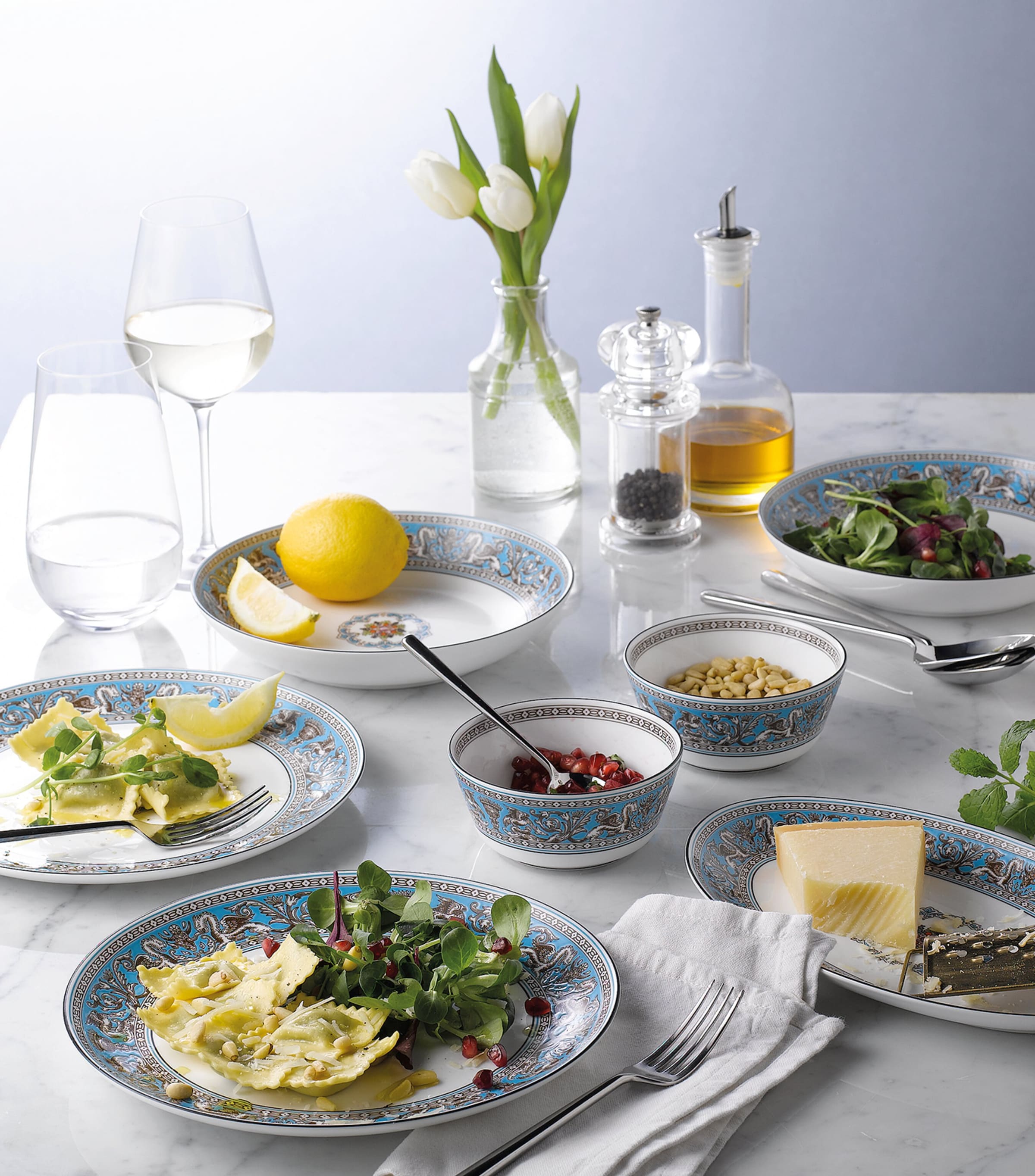 Florentine Turquoise Bowl (18cm) TURQUOISE Image 2