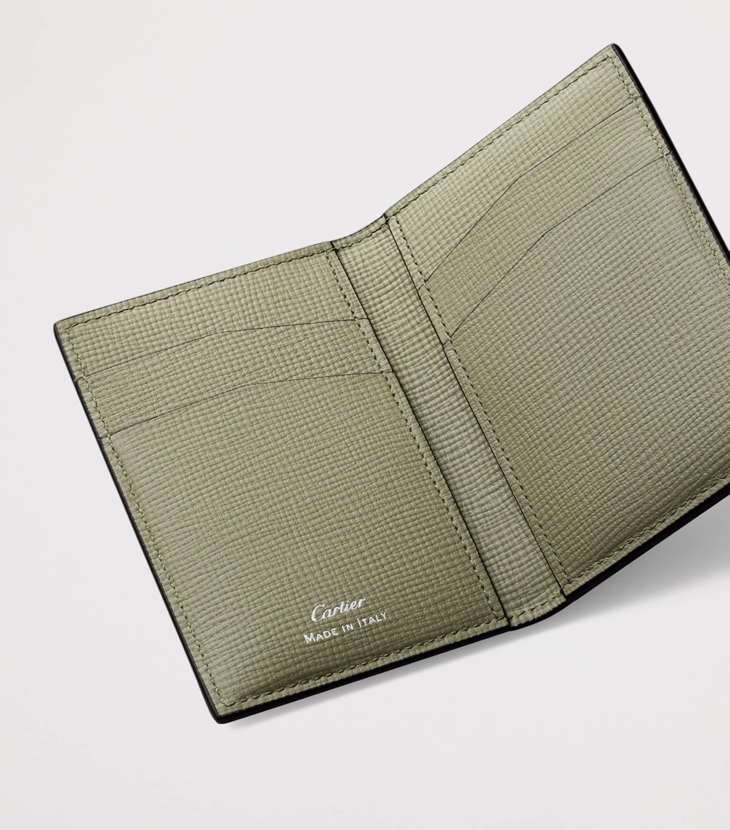 Cartier Leather Losange Card Holder Ebony/pistachio Image 2