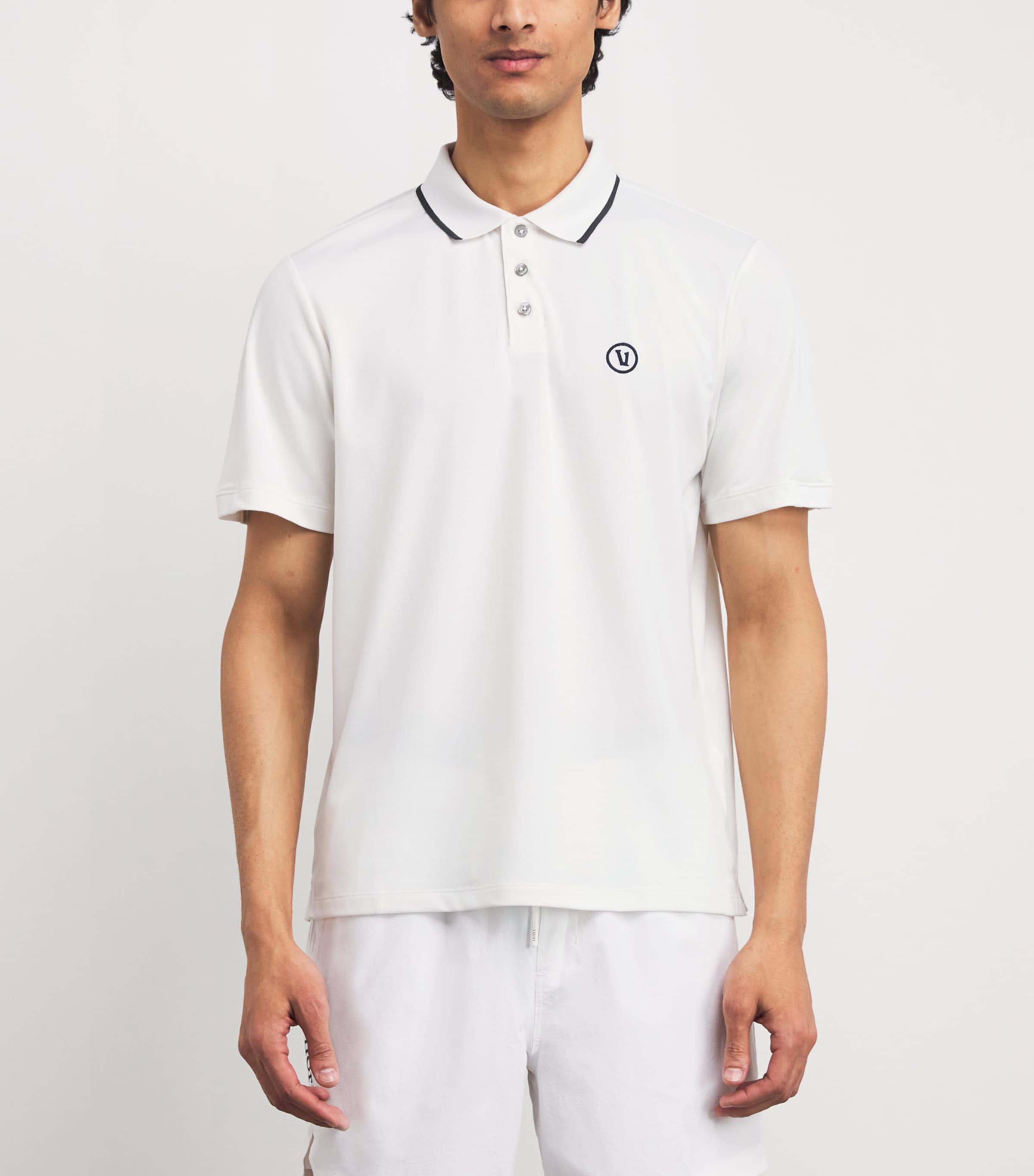 Embroidered Gamepoint 2.0 Polo Shirt WHT WHITE Image 3