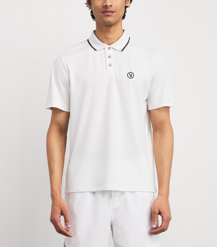Embroidered Gamepoint 2.0 Polo Shirt WHT WHITE Image 3