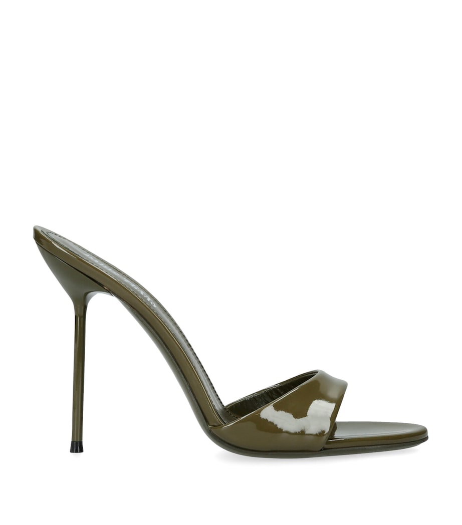Patent Leather Lidia Mules 105 KHAKI Image 1