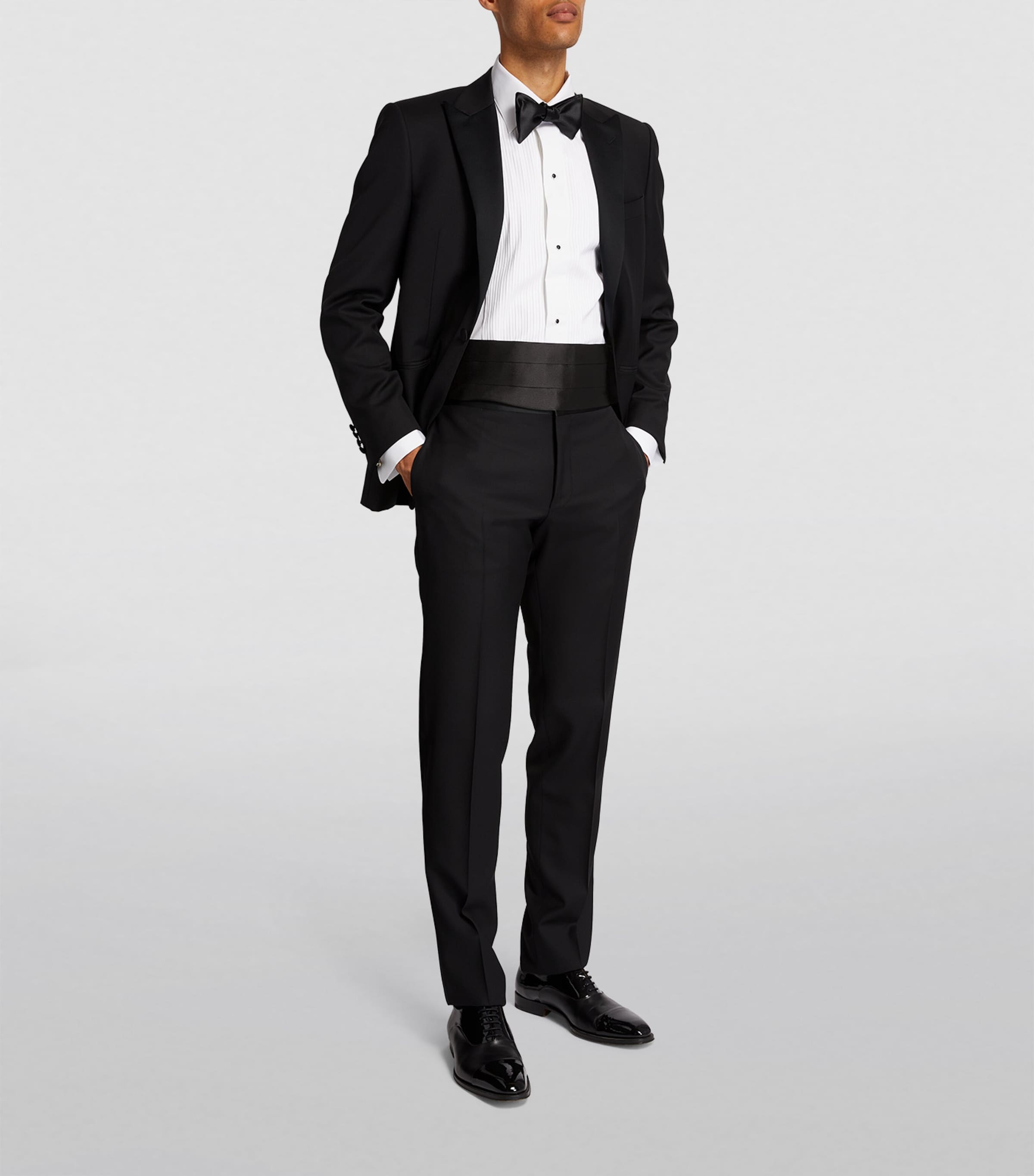 Silk Cummerbund 01 BLACK Image 5