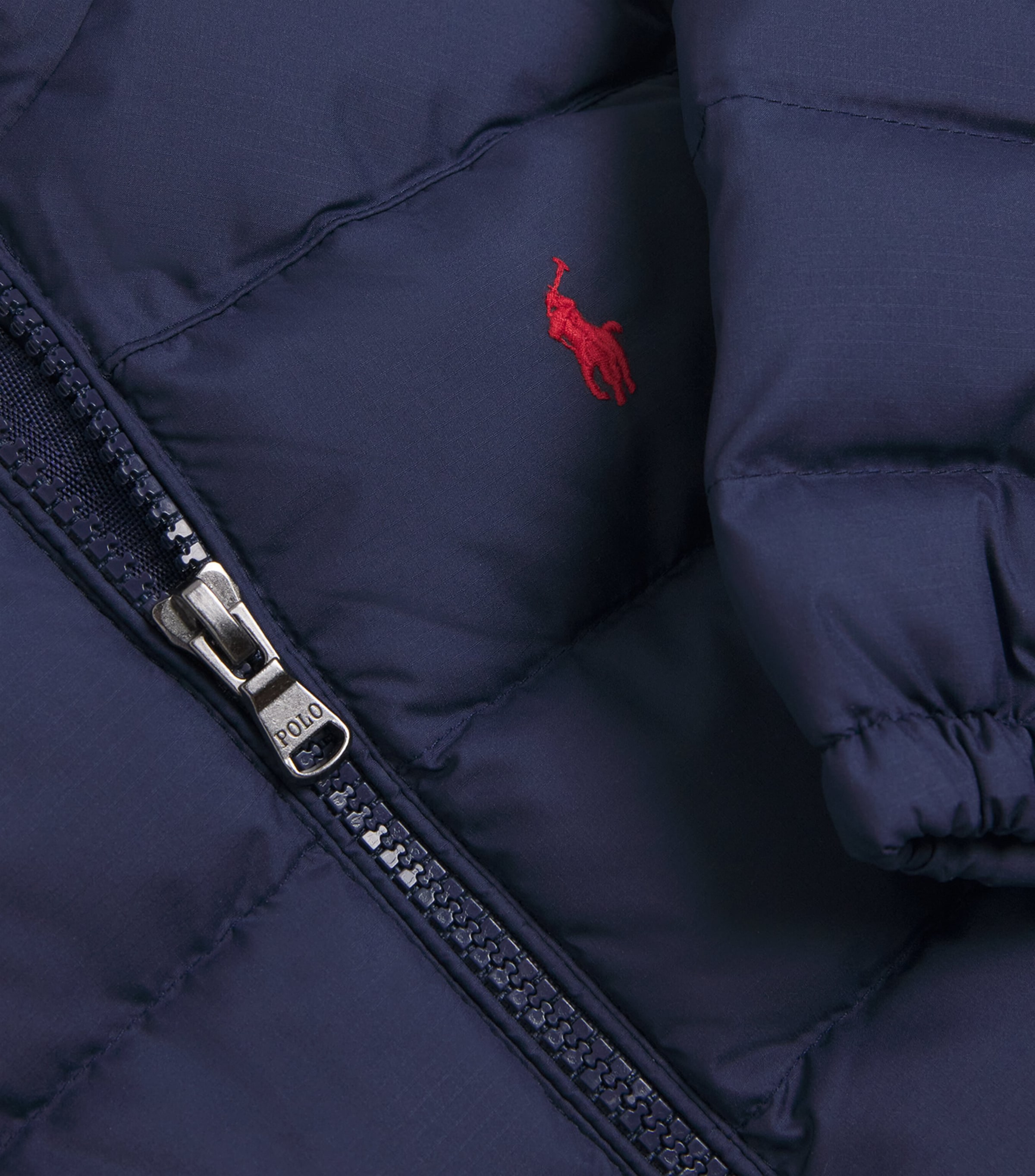Ralph Lauren Kids Down Adaptable Puffer Jacket (9-24 Months) Navy Image 3