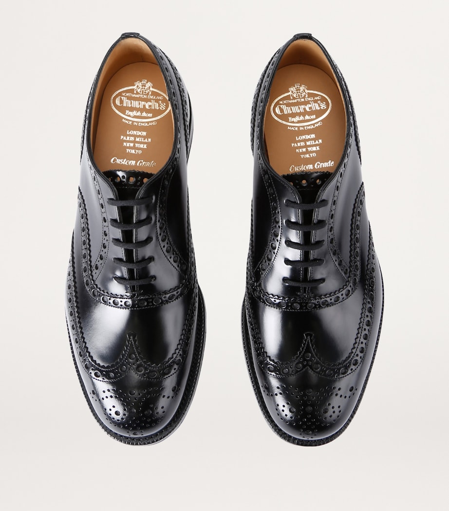 Leather Burwood Brogues BLACK Image 6