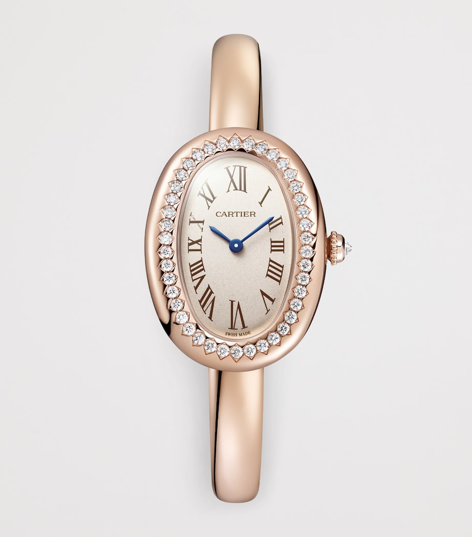 Cartier Small Rose Gold and Diamond Baignoire de Cartier Watch 23.1mm (Size 17) Rose Gold Image 2