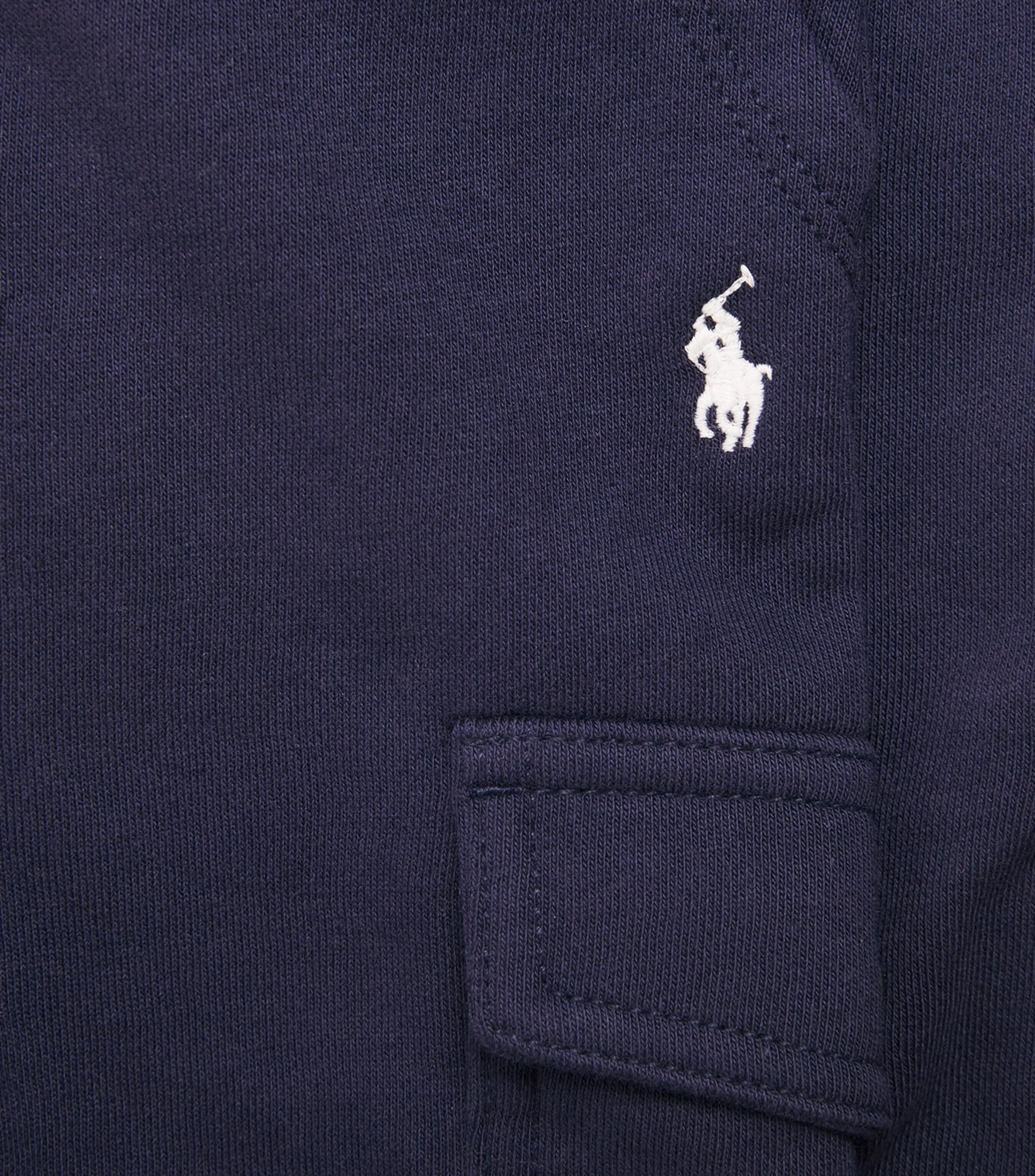 Cotton-Blend Cargo Shorts (6-14 Years) NAVY/WHT P Image 4