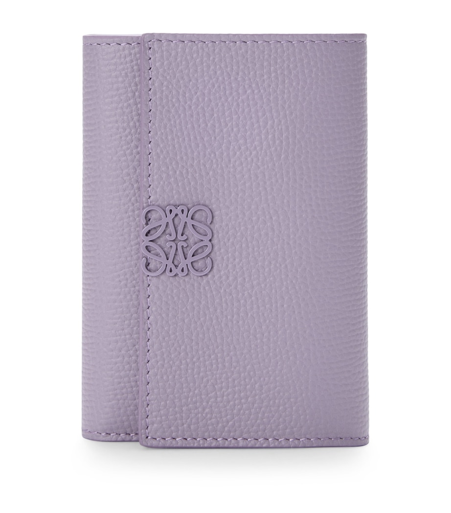 Small Leather Anagram Wallet DIRTY MAUVE Image 1