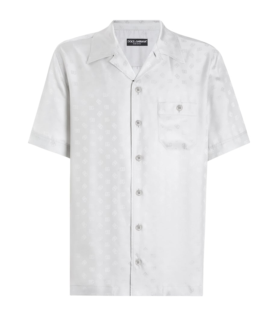 Wool Logo Short-Sleeve Shirt N4534-LIGHT GREY Image 1