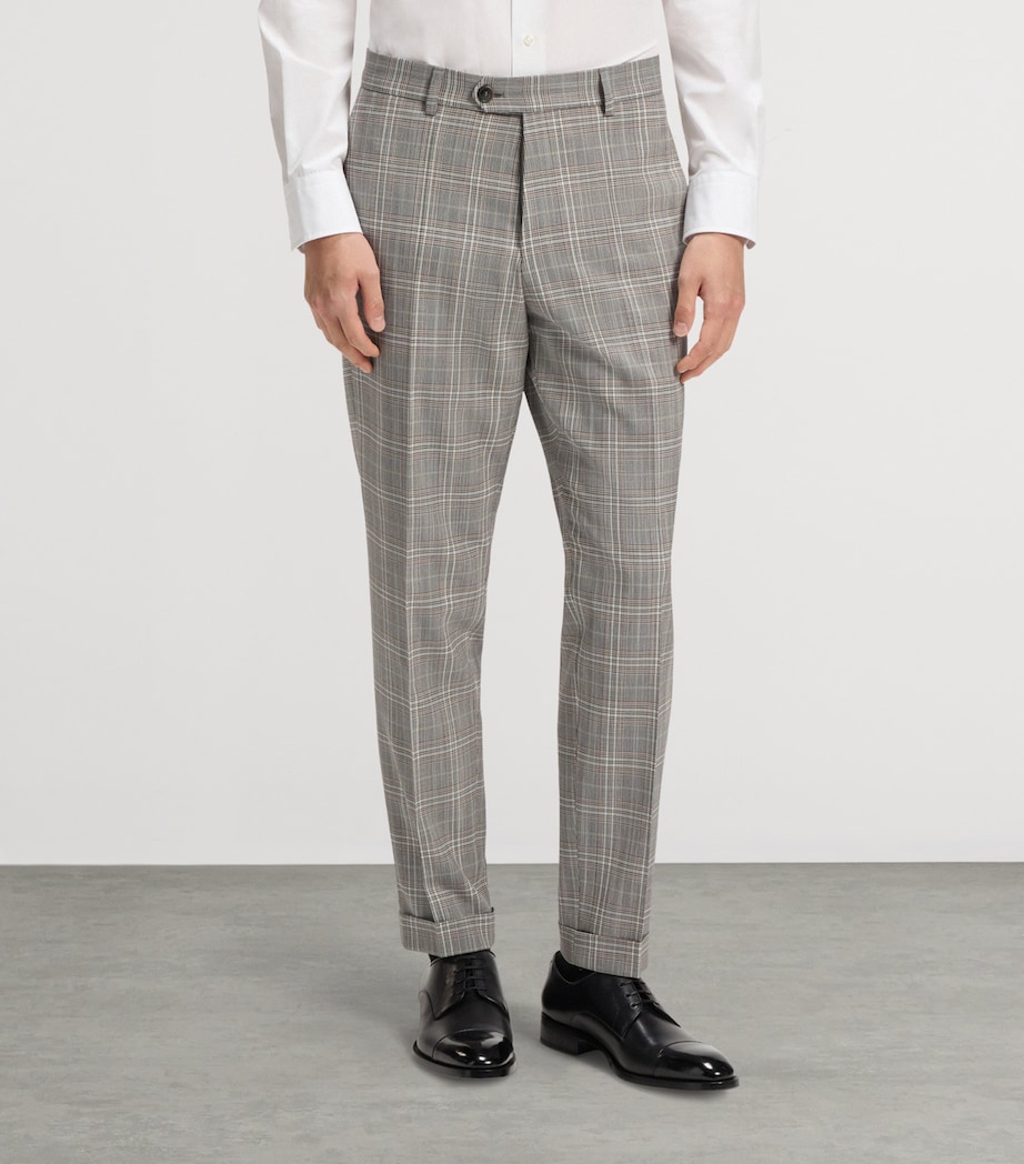 Virgin Wool-Silk Tapered Trousers 215 Image 3