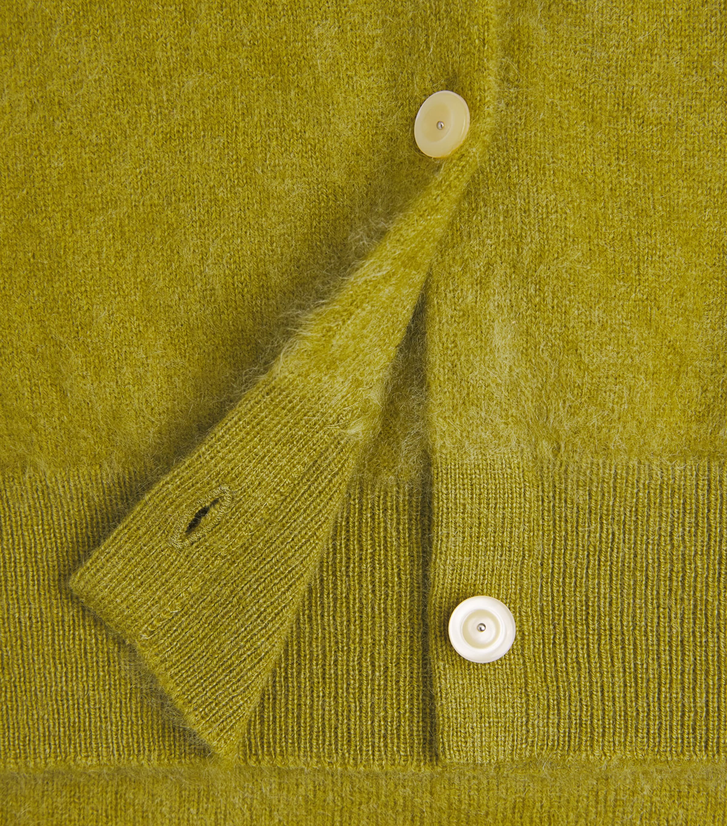 Brushed Cashmere Cardigan 2KF-DARK PEAR Image 5