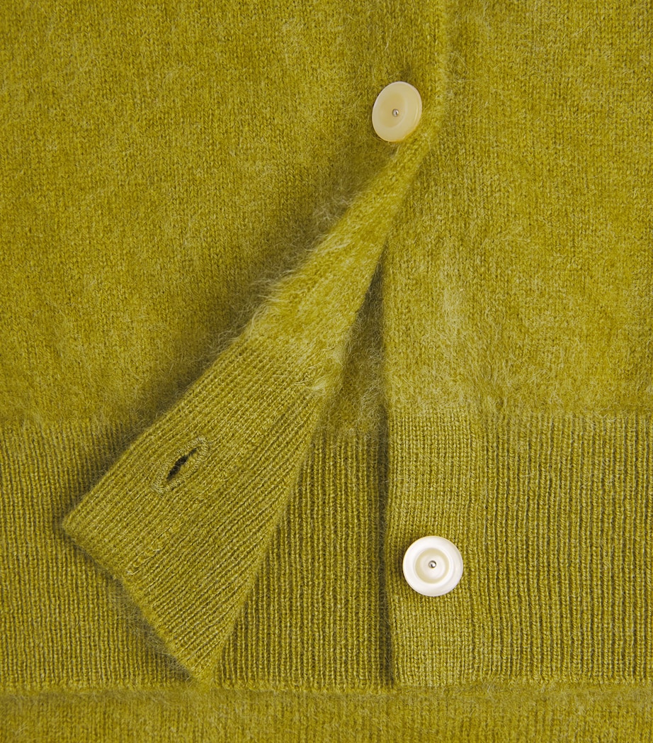 Brushed Cashmere Cardigan 2KF-DARK PEAR Image 5