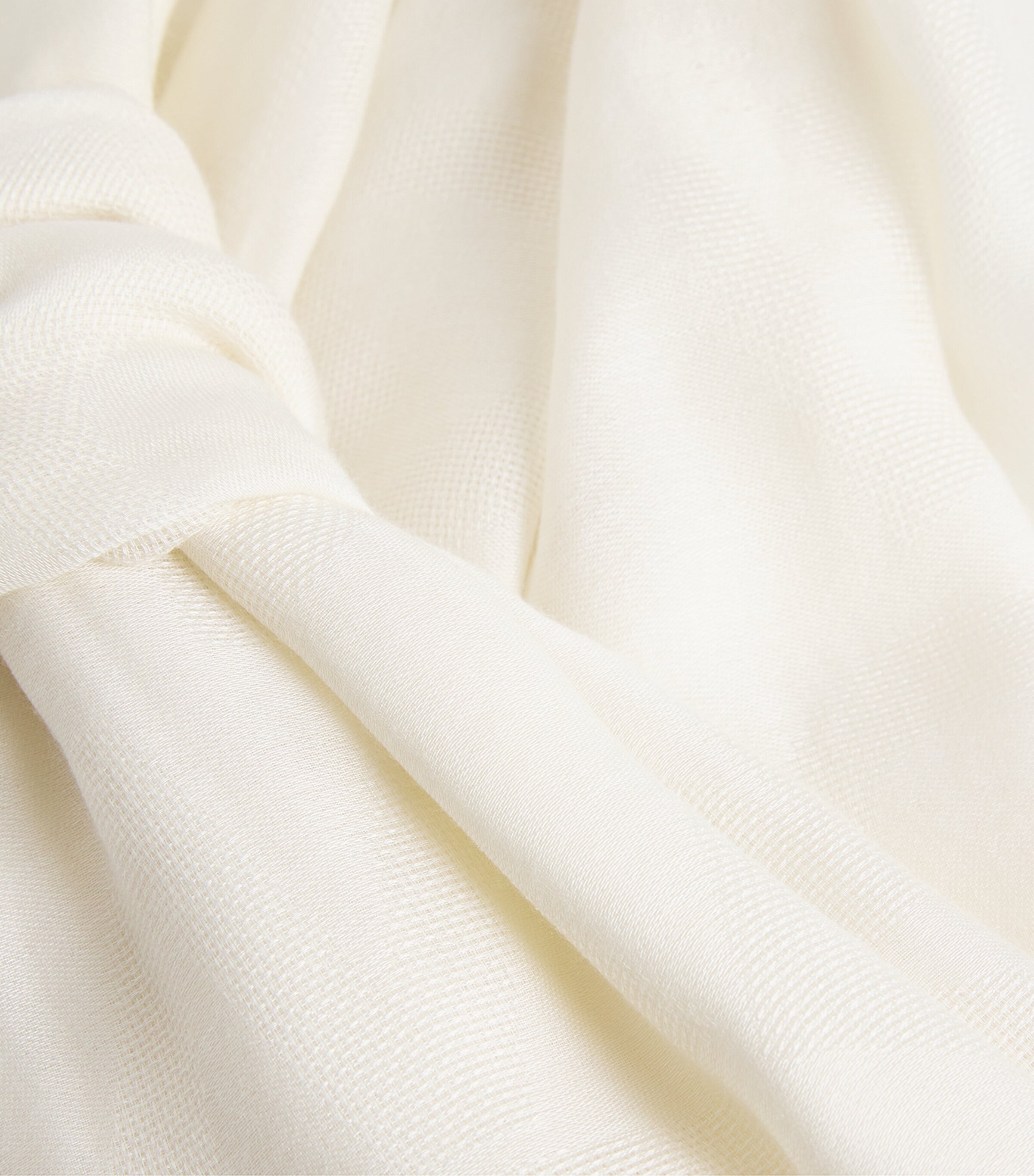 Weekend Max Mara Modal-Cotton-Blend Scarf White Image 5