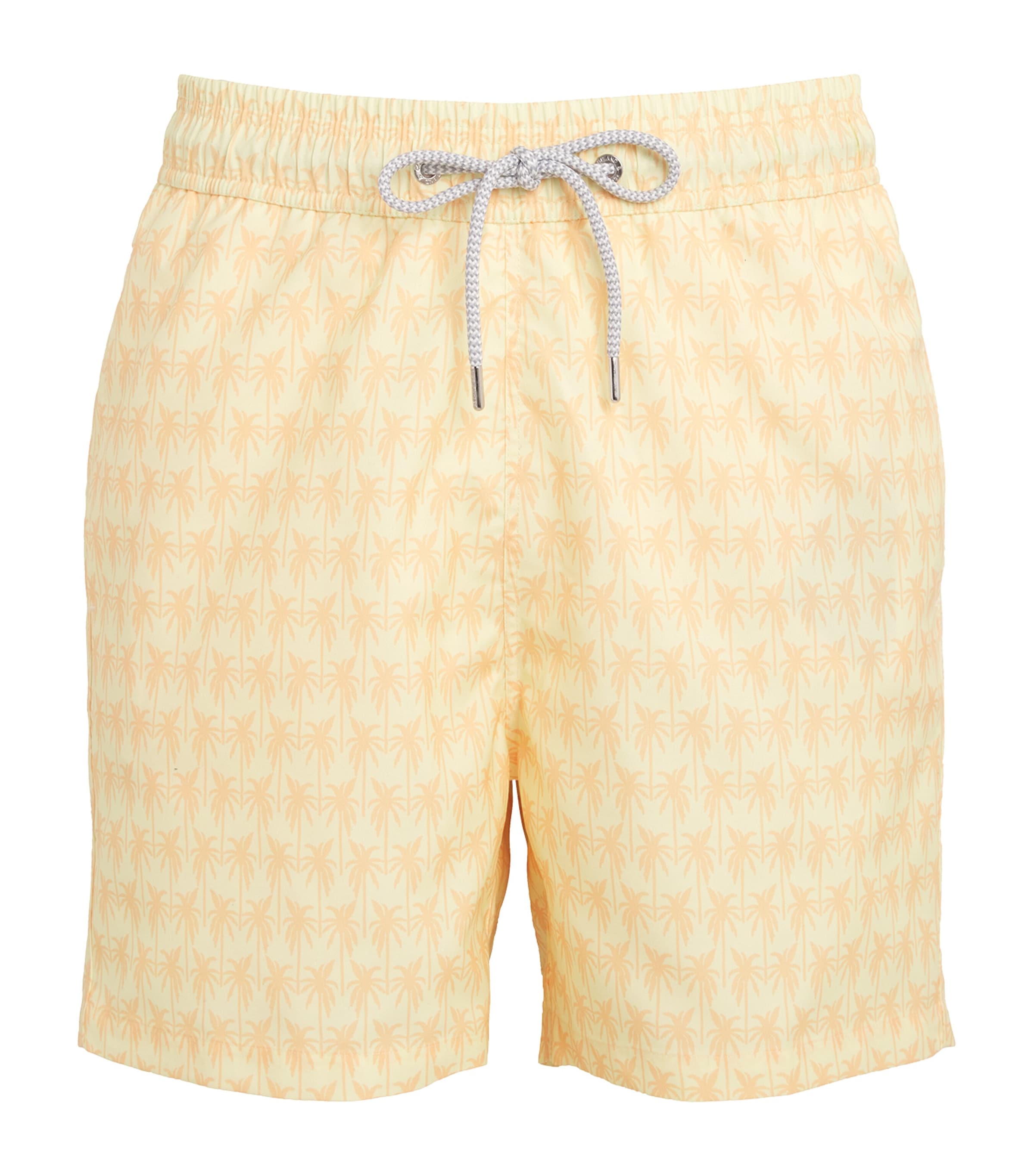 LOVE BRAND & CO. PALM PRINT STANIEL SWIM SHORTS 