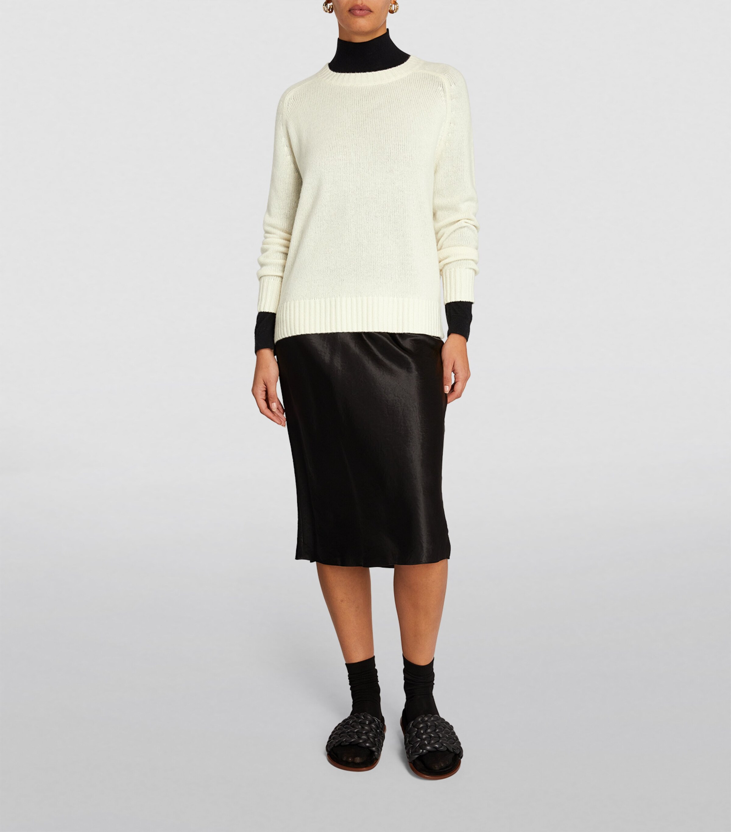 Open Cashmere Sweater IVORY Image 2