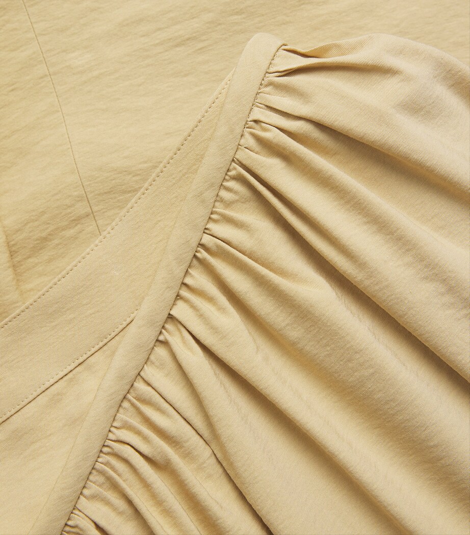 Rabanne Womens Asymmetric Maxi Skirt Ochre Image 5
