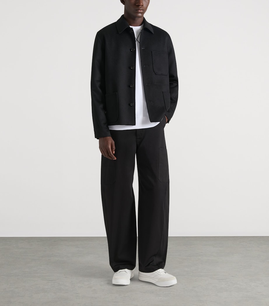 Wool-Cashmere Overshirt BLACK Image 2