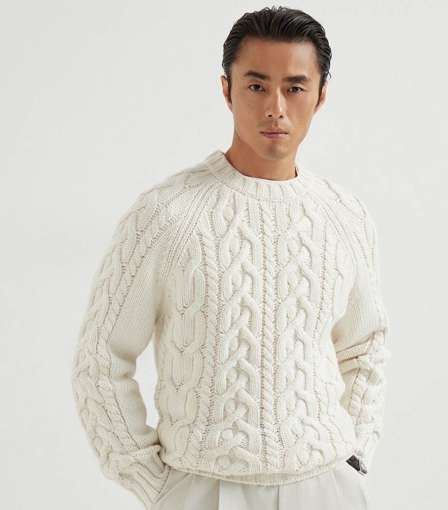 Cashmere Cable-Knit Sweater C2723 Image 3