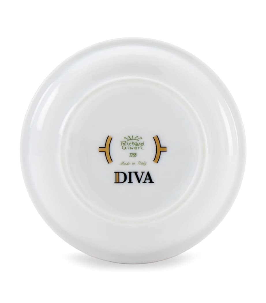 GINORI 1735 Porcelain Colonna Diva Giallo Lidded Sugar Pot (10cm) Image 3