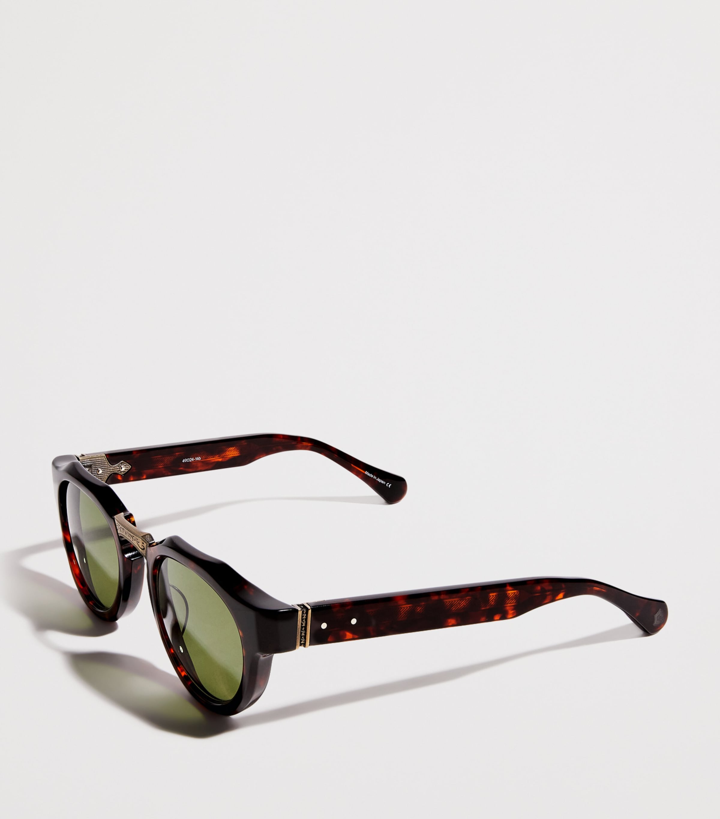 Matsuda M1037 Round Sunglasses Dark Tortoise G Image 2