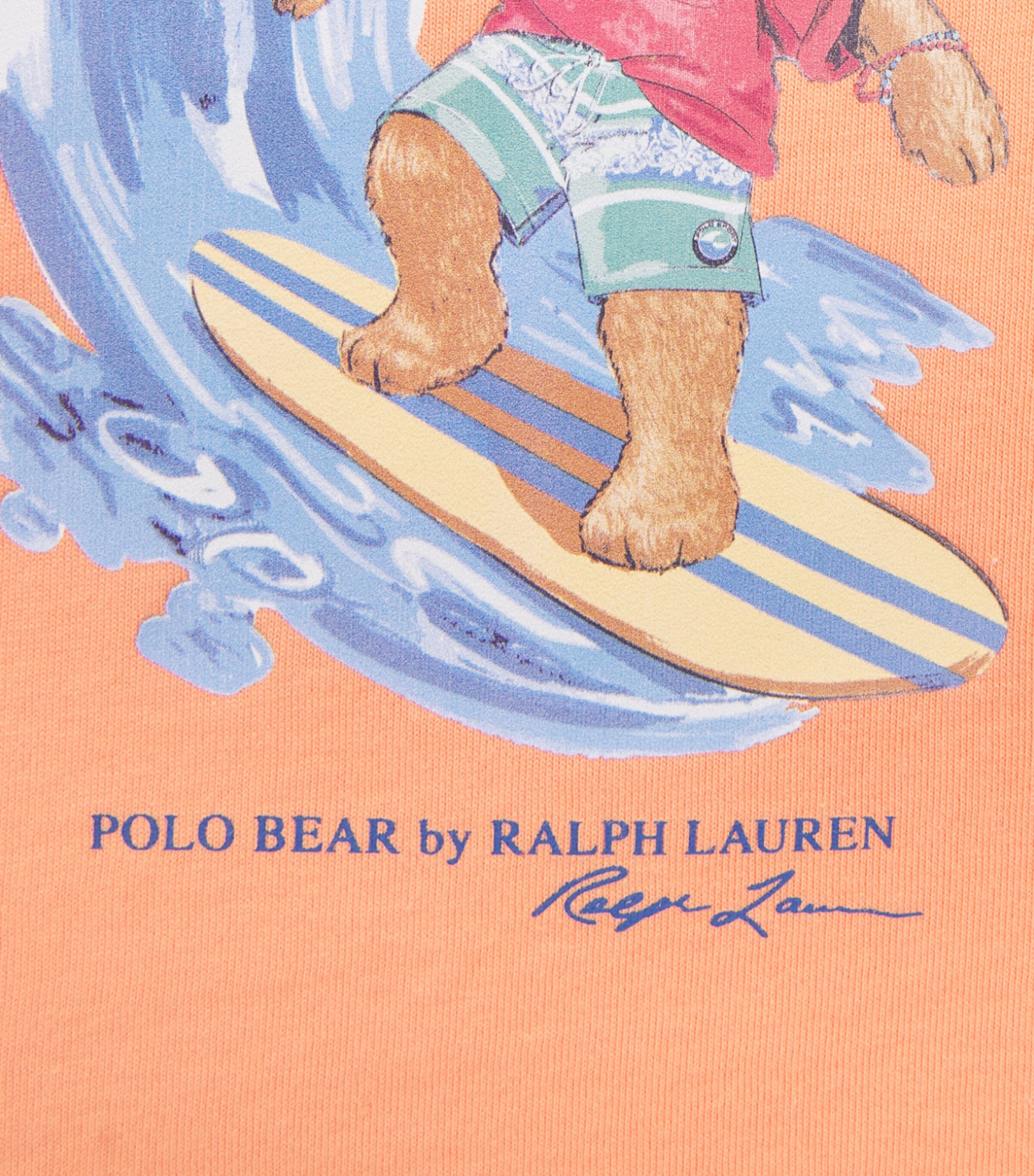 Ralph Lauren Kids Cotton Polo Bear T-Shirt (3-24 Months) Red Image 3
