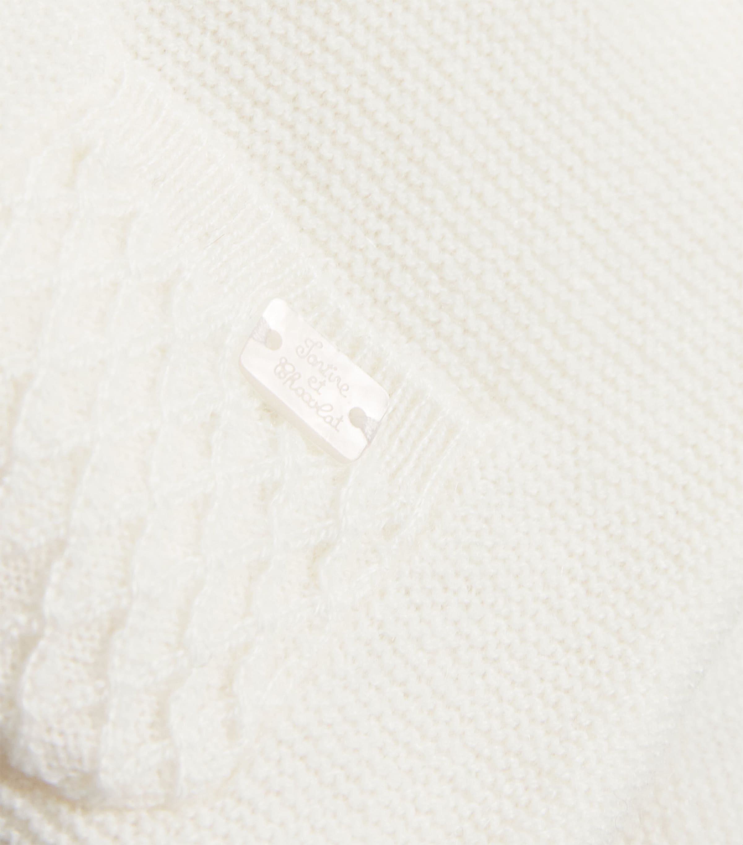 Cashmere Playsuit (0-24 Months) 13NACRE Image 3