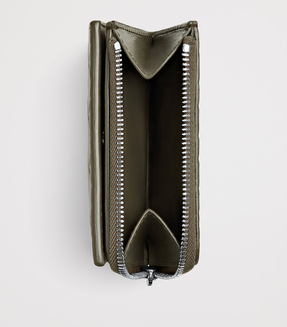 Leather Intrecciato Bifold Wallet 3227 Image 4