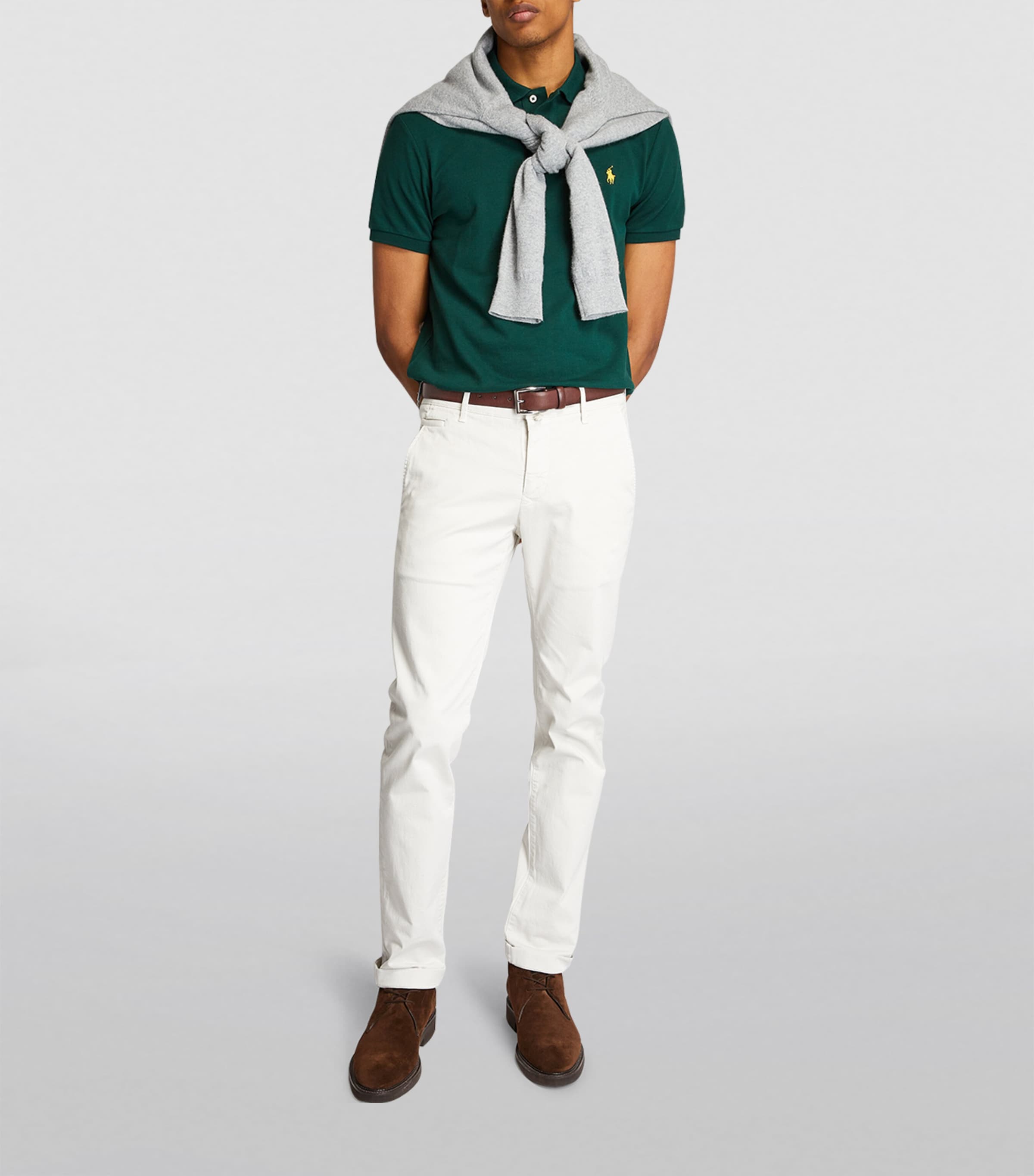 Leather Harness Dress Belt BROWN Image 5