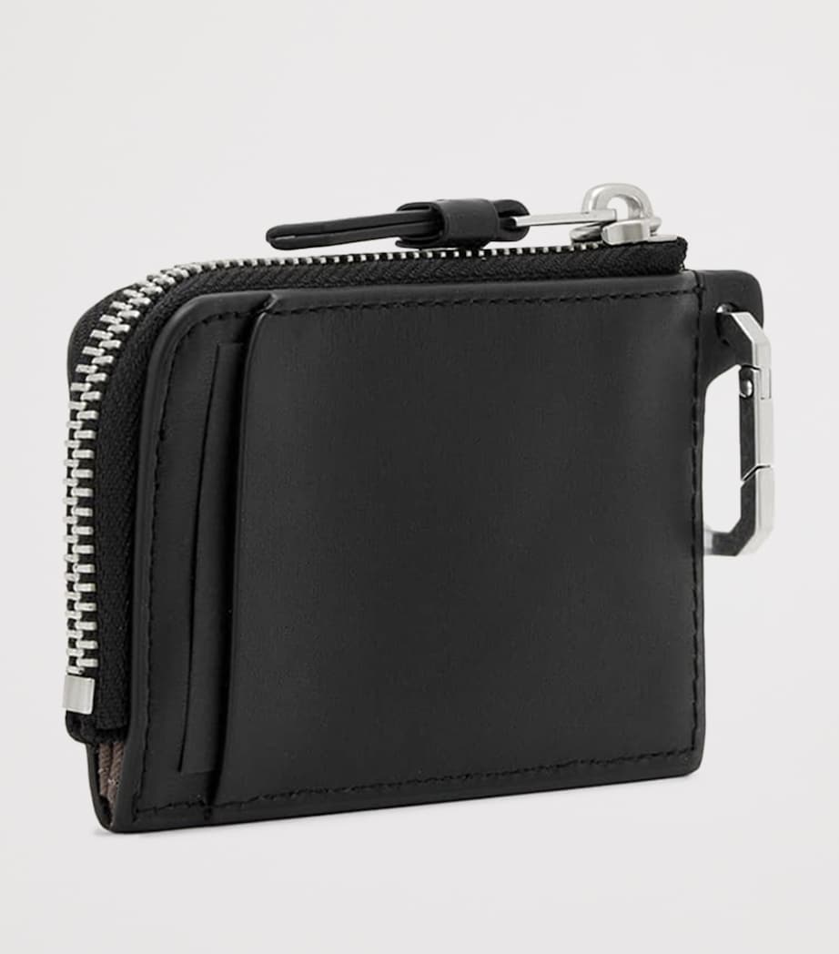 AllSaints Leather Remy Wallet Black/silver Image 3