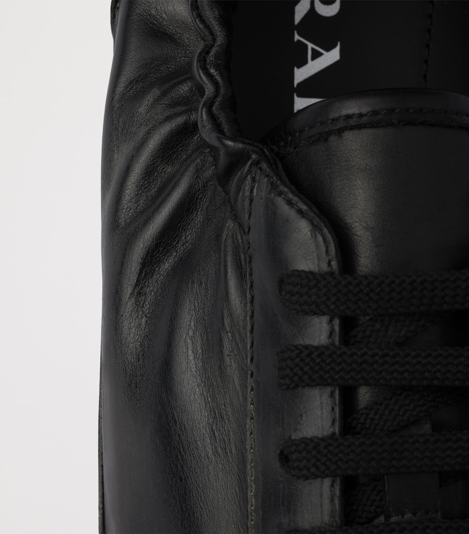 Leather Collapse Sneakers F0002 Image 6