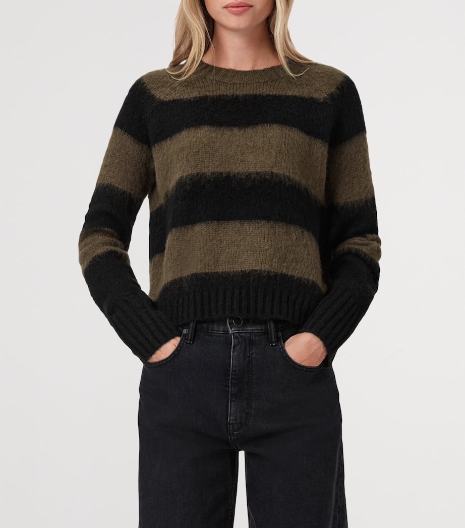 Stripe Lou Sweater BLACK/GREEN Image 4